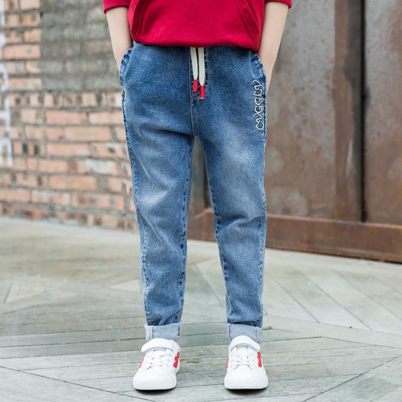 

Jeans Boys Casual Spring Autumn For Pants Children Fashion Teen Denim Trousers Age 6 8 9 12 14 Years Baby Boy Clothes, Blue