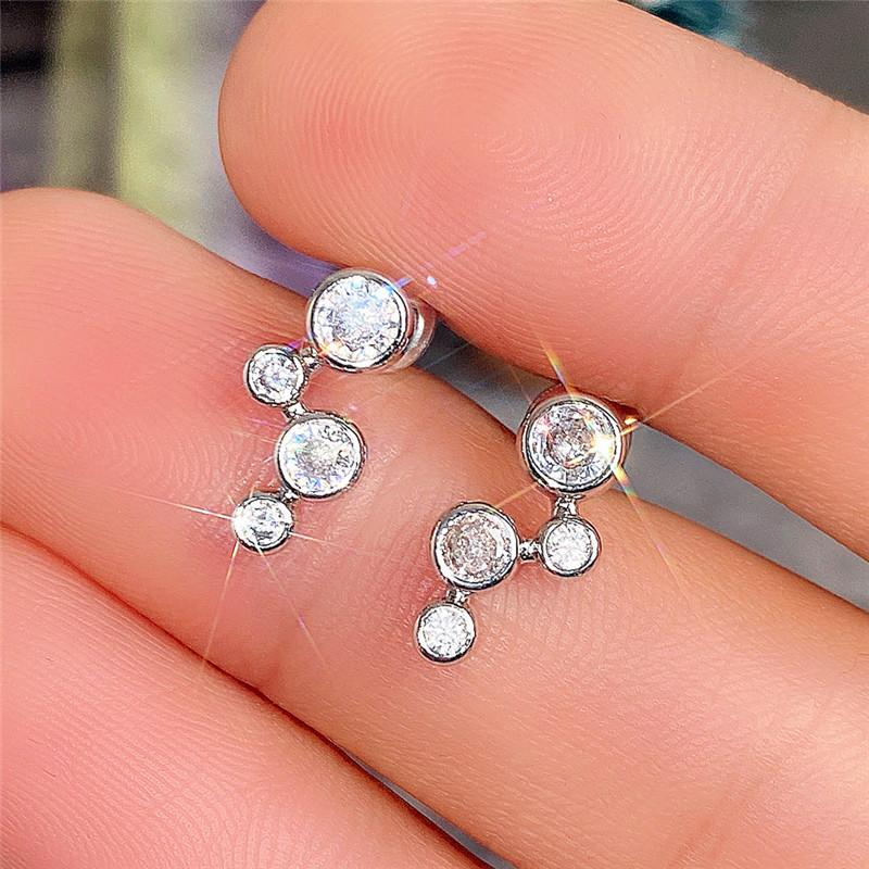 

Stud CAOSHI Delicate Chic Earrings For Women Exquisite Design Female Wedding Accessories Sweet Girl Daily Wearable Jewelry Gift, Golden;silver