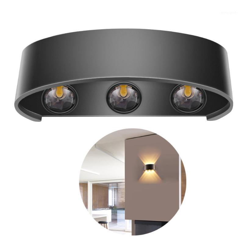 

Wall Lamp Indoor Damp Proof Arch For Home (Black Warm White 6W)1