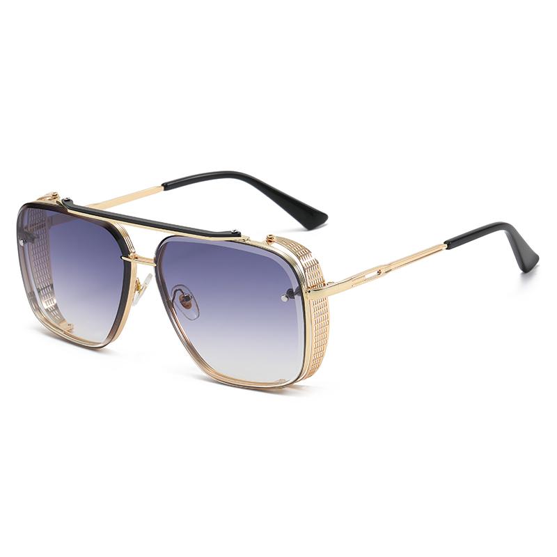 

Sunglasses 2022 Design Fashion Mach Six Style Gradient Lens Men Vintage Sun Glasses Oculos Punk