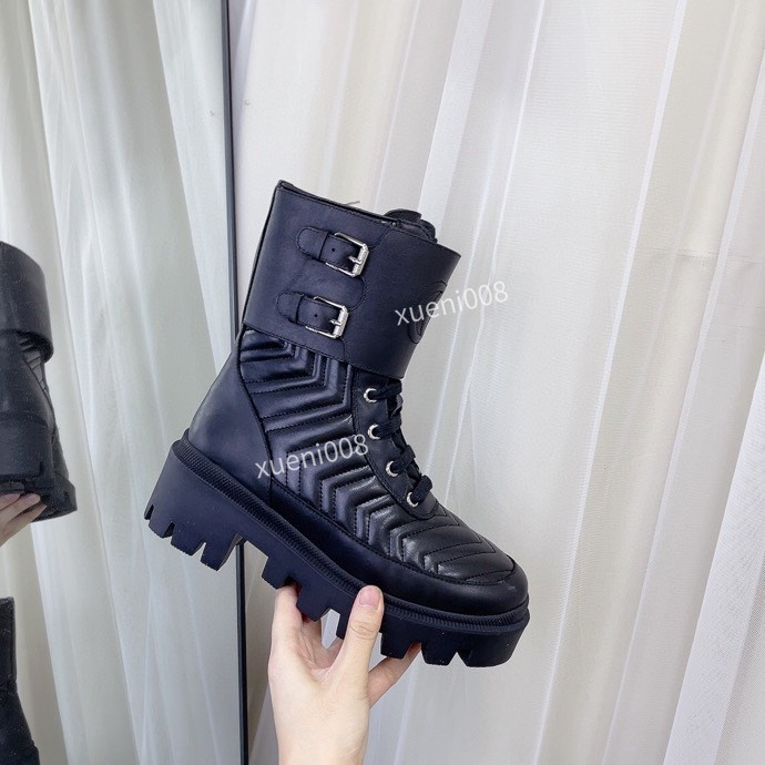 

men women boots Smooth Leather Oxford 35-41 Winter Shoes Ankle Half Black white Bordeaux Red Pumpkin mens fashion platform boot ly211202, 01