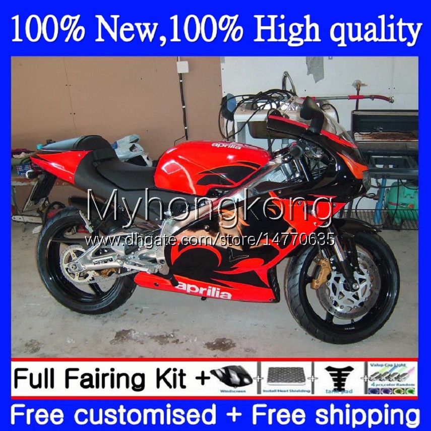 

Fairings +Tank cover For Aprilia RS-250 RSV250 RSV 250 RS 250 RSV250RR 5No.0 RS250 RR 98 99 00 01 02 03 RS250R 1998 1999 2000 2001 2002 2003 ABS Bodys Kit Glossy Red Black, No. 1