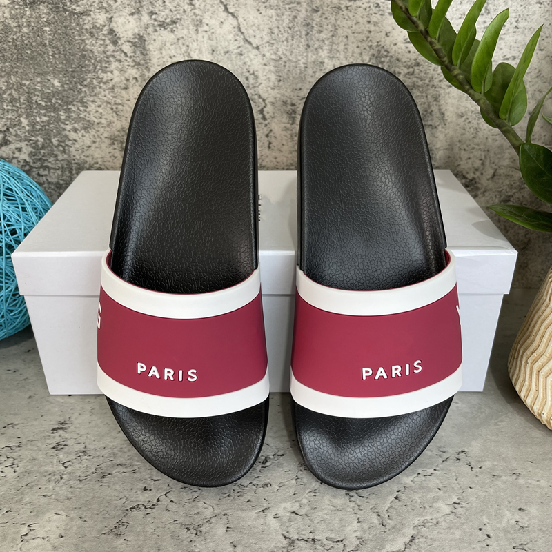 

2022 Fashion Slippers Mens Womens Flip Flop Summer Rubber Top Quality Paris Beach Slide ScuffsIndoor Shoes Size With Box Size 36-46, Colour-5