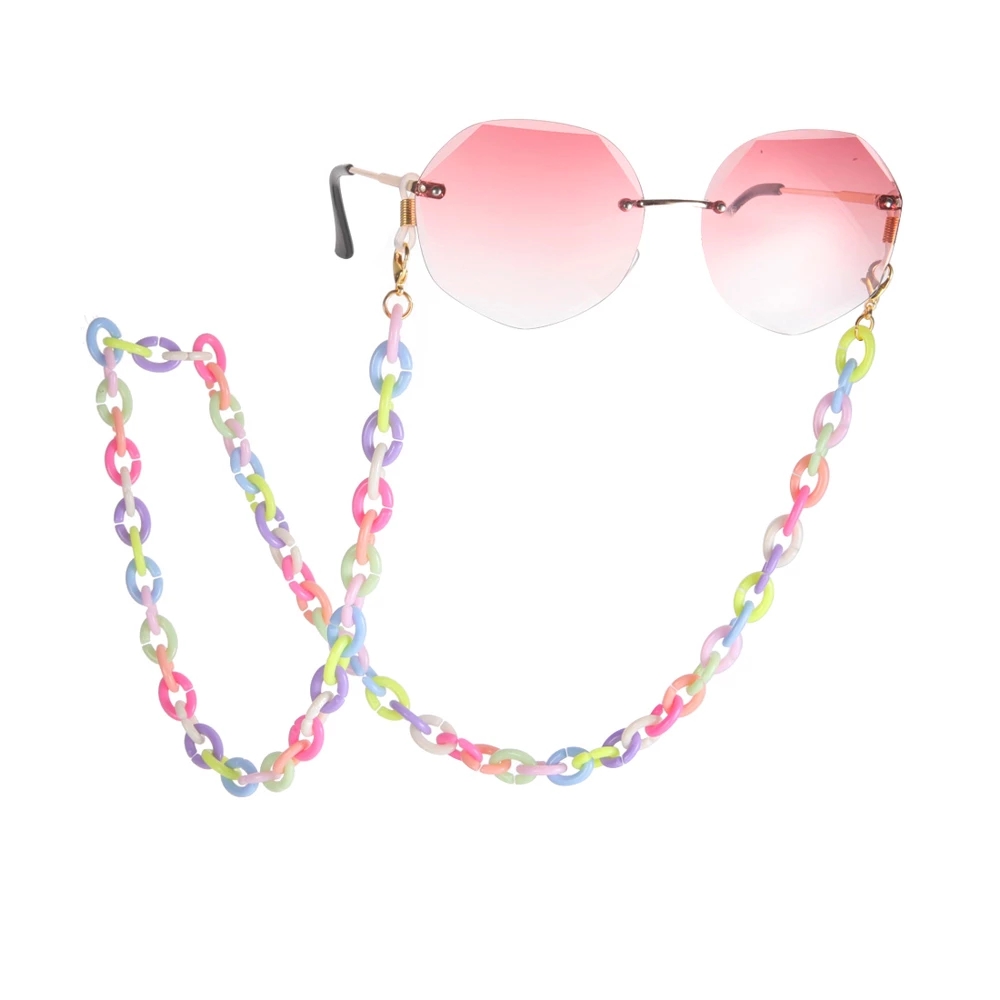 

crylic Glasses Chain Mix Color Sunglasses Chain Women Anti Slip Reading Eyewears Accessories Holder Necklace Cords