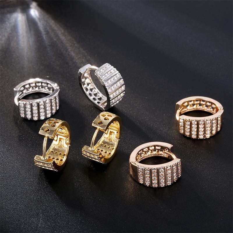 

Hoop & Huggie ZSLBS Korea Fashion Earrings For Women Zirconia Crystal Round Huggies Earring Jewelry Gifts Pendientes Boucle Oreille Femme