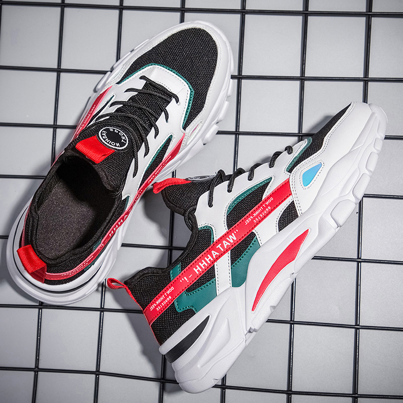 

Newest Women Mens Sports Trainers Size Running Shoes Gray Black Blue Red White Sunmmer Thick-Soled Wear-Resistant Runners Sneakers Code: 02-0895