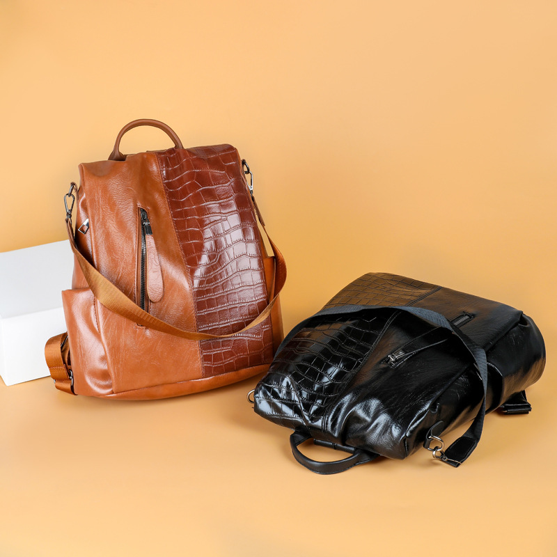 Les sacs à dos de mode Luxurys Designers Sacs PU Pu en cuir souple sac à dos Femme Nouveaux packs coréens