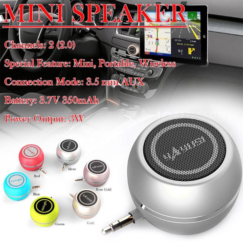 

Portable Speakers Yayusi A5 Mini Mobile Phone Speaker 3.5mm AUX Jack Stereo Music Audio Player/In-line For PC Notebook Table