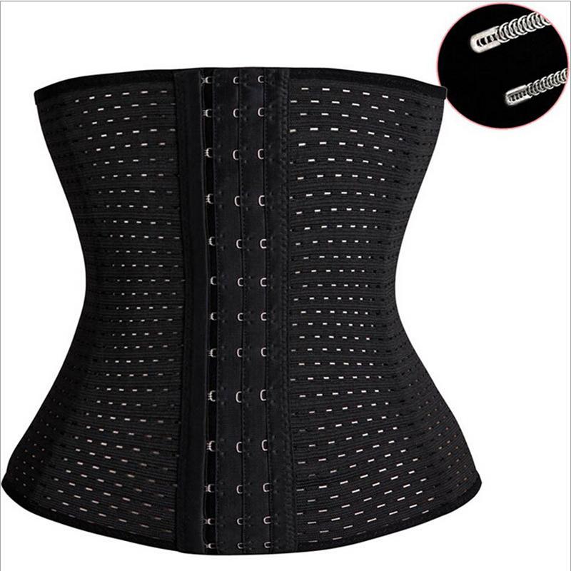 

Women' Shapers Plus Size Women Waist Trainer Training Corsets Body Shaper Fajas Reductoras Girdle Control Cincher, Black