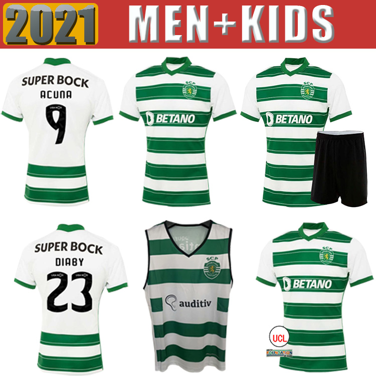 

SCP Lisbon 21 22 Soccer Jerseys Sporting Clube de PHELLYPE B.FERNANDES S.COATES jersey 2021 2022 Lisboa away C.Ronaldo Men kids Kits Full sets football shirt, 208