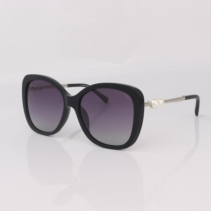 

Sunglasses Square Acetate Women With Imitation Pearls Fashion Polarized