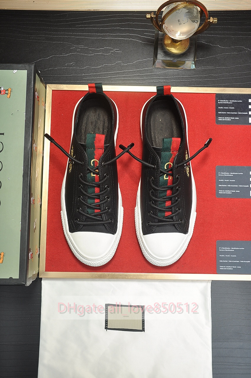 

2021 Men Women Sneaker Casual Shoes Low Top Ace Bee Stripes Flat Shoe Walking Sports Trainers Embroidery Tiger Stars Chaussures Pour Hommes, White