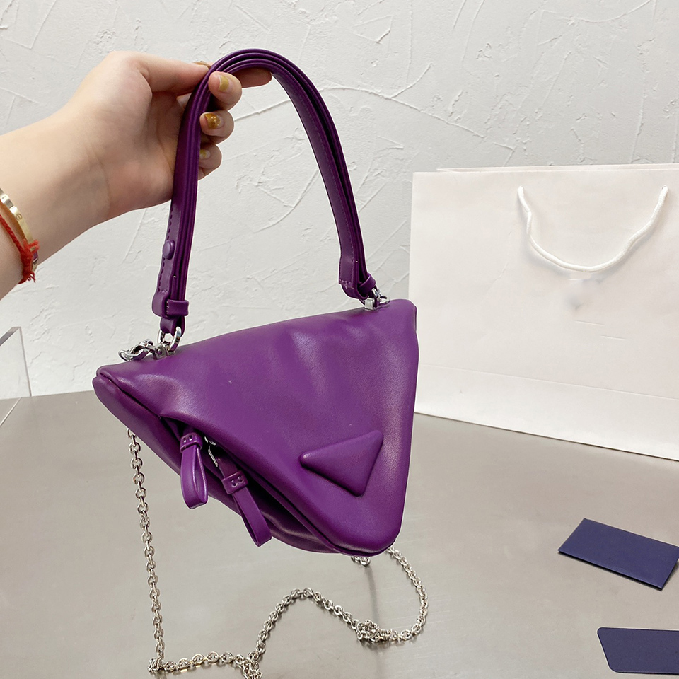

Fashion Luxury Triangle Tote Bag Handbag Sport Sexy Style Chain Cross Body Bag Purse Design Shoulder