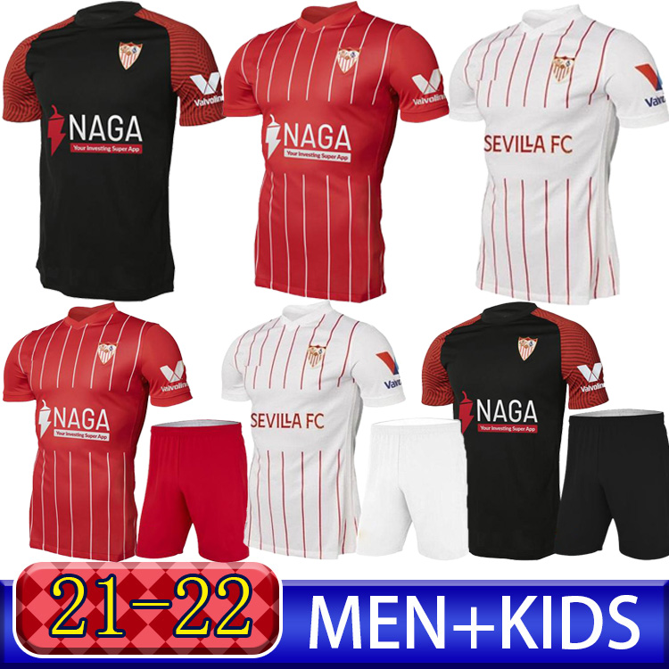 

21 22 Sevilla FC soccer jersey LAMELA PAPU GOMEZ I.RAKITIC L.OCAMPOS DE JONG J.NAVAS SUSO MUNIR Y.EN-NESYRI 2021 2022 Men + Kids Kits football shirts, Swly0011