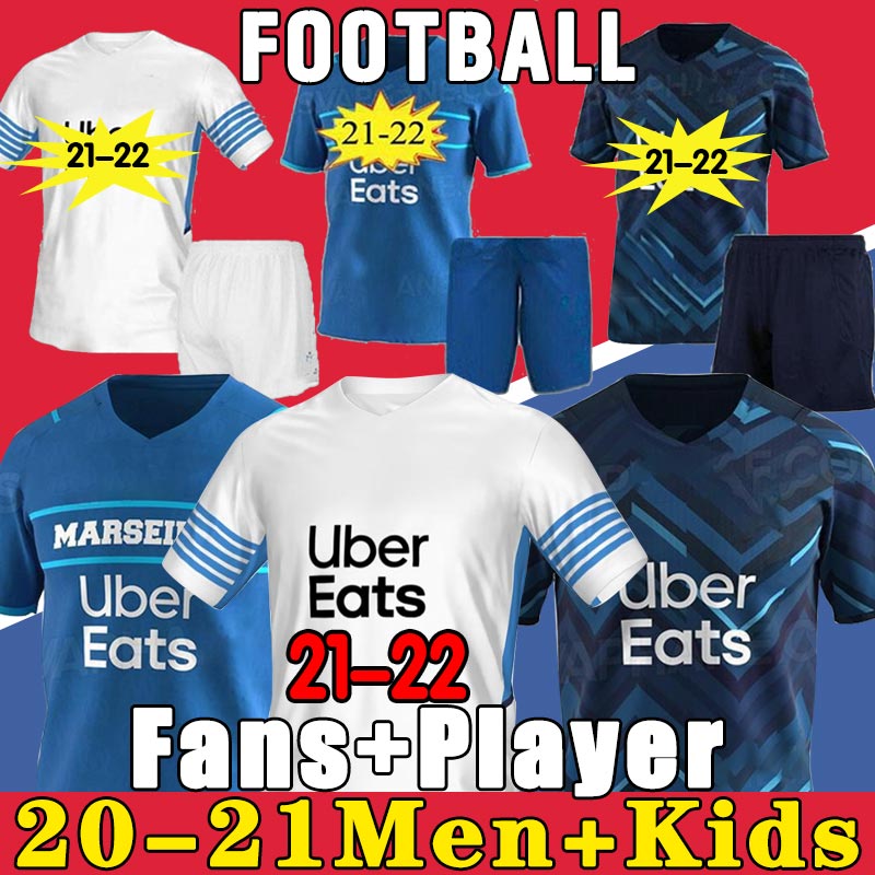 

21 22 soccer jerseys 2021 2022 OM maillot de foot CUISANCE BENEDETTO KAMARA football shirt THAUVIN PAYET, 21/22 home men+patch
