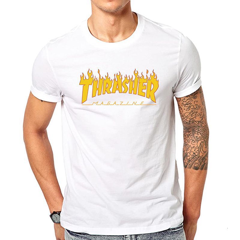 

fashion thrasher Men's T-shirt, White;black