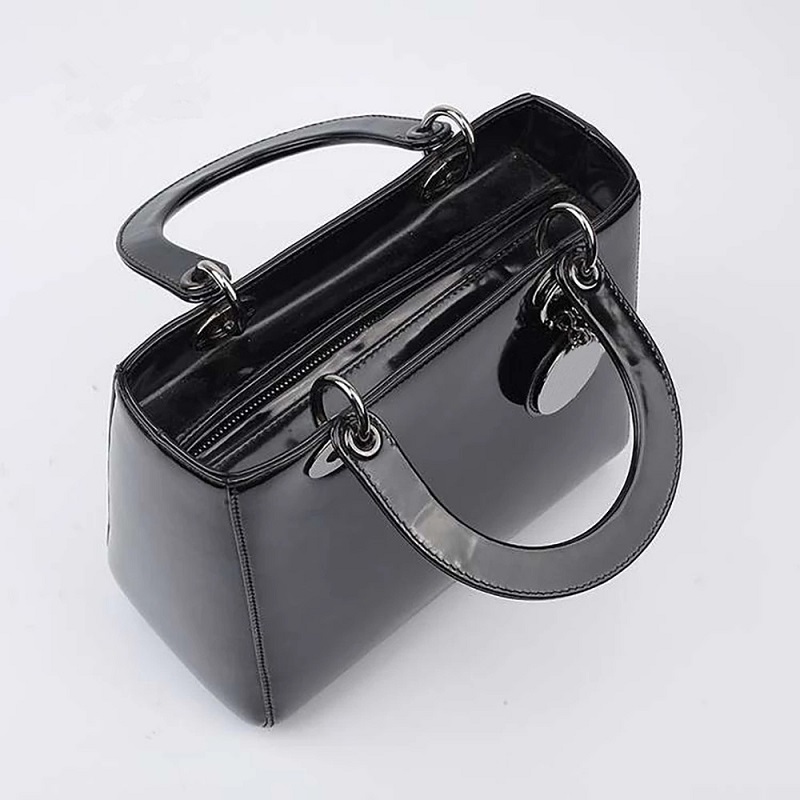 

Luxury Handbags Bag For Women Classic Brand Rattan Pattern Enamel D Lite Design Genuine Leather Lady Crossbody Flap Shoulder Bags, Green