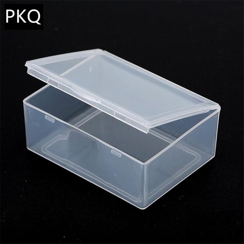 

Storage Boxes & Bins 5pcs/lot Small Plastic Box Clear Organizer Multipurpose Display Case Jewelry Bead, 5.5x4.3x2.2cm