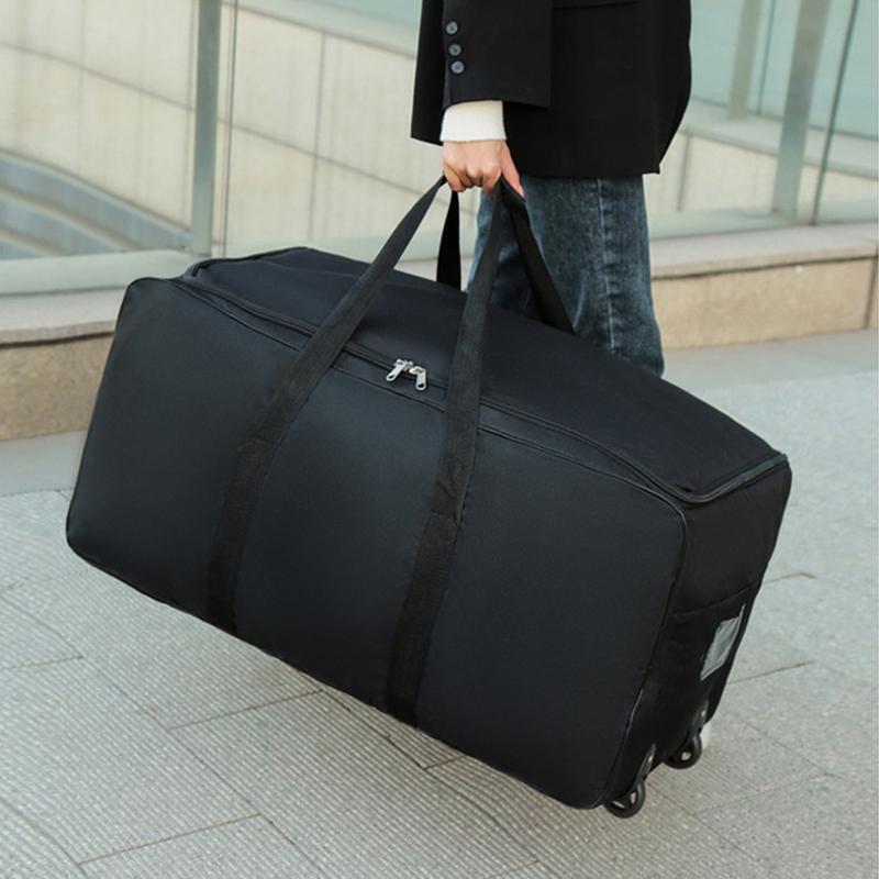 Duffel Bags 2021 Multifunction Unisex Universal Wheel Travel Bag Large Capacity Duffle Durable Oxford Simple Handbag Luggage Suitcase-image-703681049