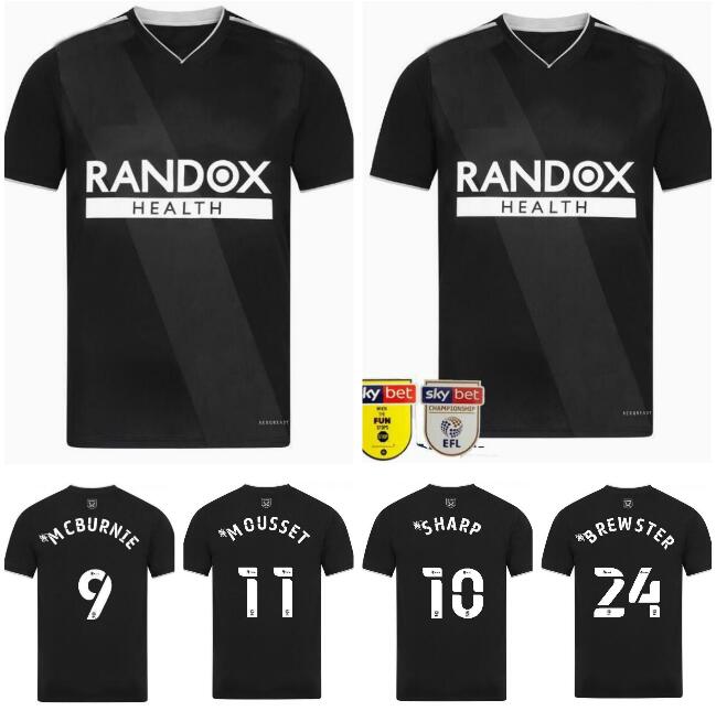 

2021 2022 Sheffield Soccer Jerseys MOUSSET United 21 22 McBURNIE LUNDSTRAM FLECK third Football Shirt NORWOOD SHARP men kit Jersey, Black;yellow