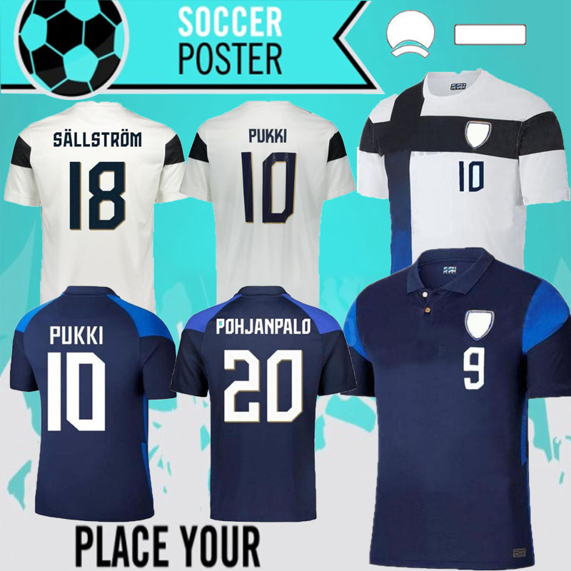 

Finland Soccer Jerseys 2021 PUKKI SKRABB JÃRGENSEN RAITALA JENSEN LOD Home White Football Shirt Short Sleeve 20 21 Adult Uniforms Wear, Black;yellow
