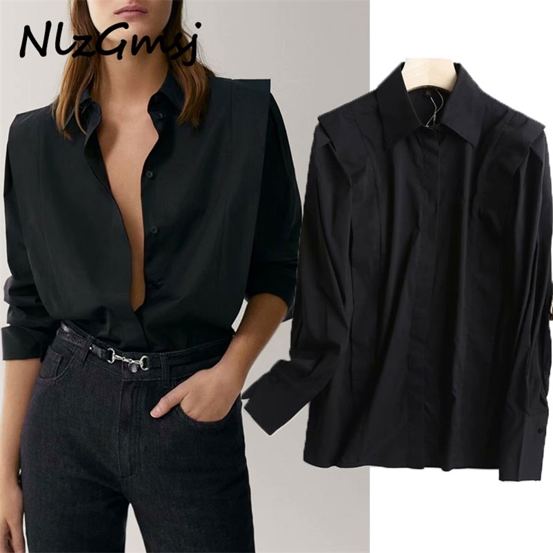 

Blouse Women Shirts Spring Fashion Poplin Long Sleeve Buttons Shirt office Casual Loose Tops 210628, As picture