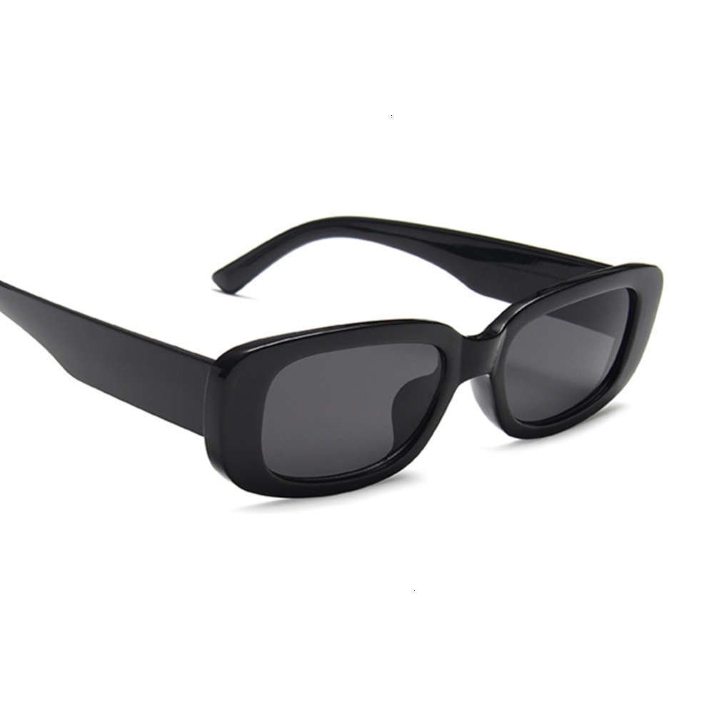 

Highend accessories Finger Square Fashion Brand Digner Sunglass Women Retro Black Frame Rectification Oculos De Sol