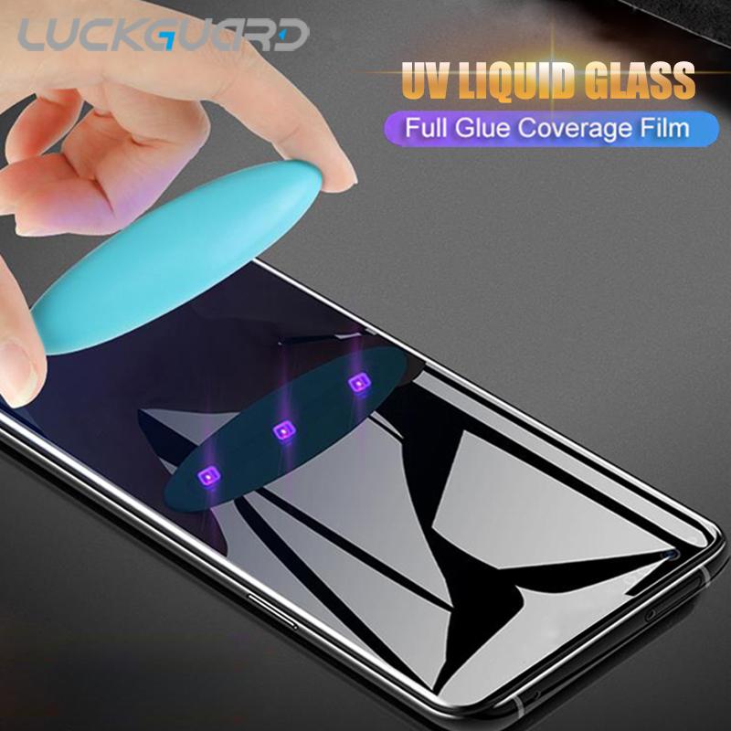

Cell Phone Screen Protectors UV Liquid For Onepluus 7 7T Pro Full Glue Cover Protector Film OnePlus One Plus 1+ Tempered Glass
