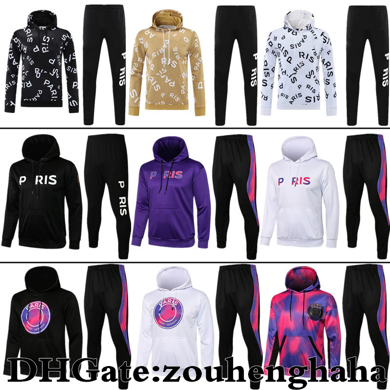 

MESSI MBAPPE Hoodie tracksuit jacket soccer hommes Long sleeve HAKIMI SERGIO RAMOS Aldult football Survetement sportswear Men Jogging psgtraining suit, Jersey kit