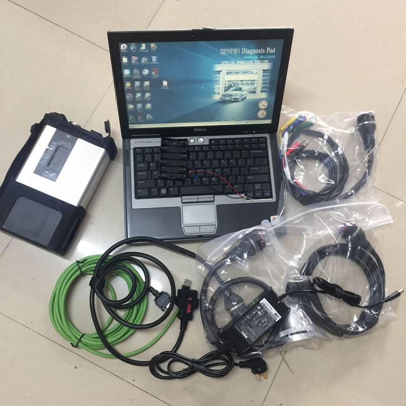 

mb star diagnosis tool super sd c5 connect d630 laptop with ssd all cables ready to use 2 years warranty