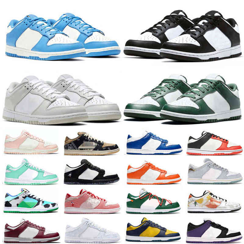 

With Box 2022 Low Cut UNC Running Shoes Zapatos Deportivos Coast Michigan Chaussures De Course Chunky University Blue Syracuse Men Classic Trainers EU Size 36-45, Green glow