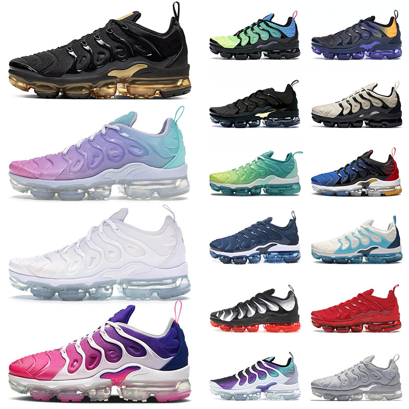 

2021 Fashion Classic Cushions Running Shoes Tn Plus for mens women Vopars Tns Metallic Gold Pastel Triple White Lemon Lime Trainers Sports Sneakers, D24 voltage purple 40-45