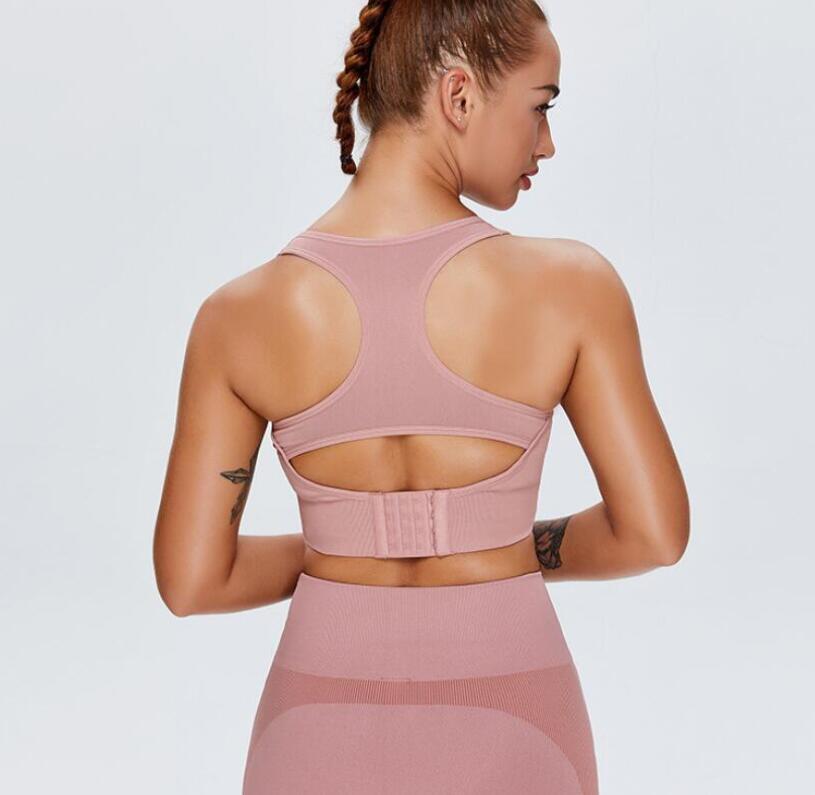 

Women' Elastic Sports Bra Shock Absorption Vest Tight Seamless Running Yoga Fitness Underwear, Black