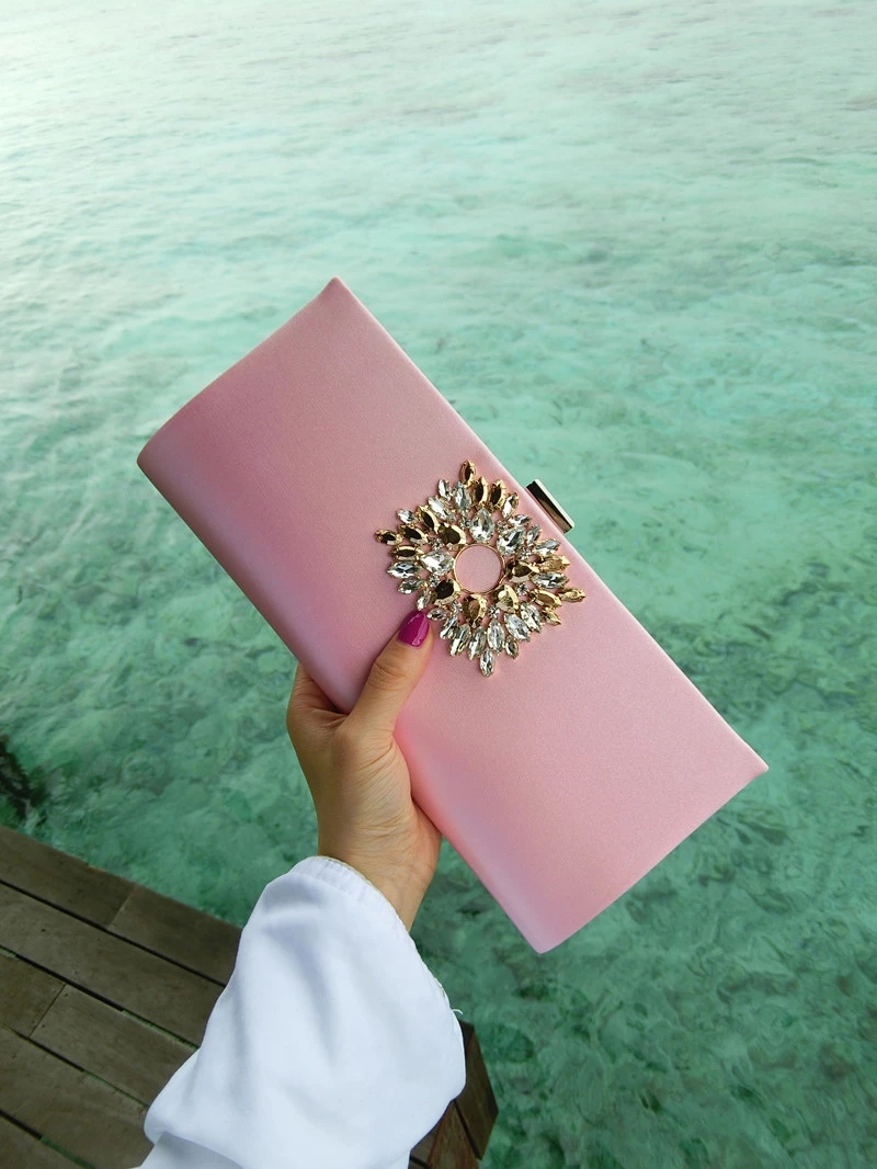 

Be039High-end women's bag with pearl button soft evening bag handmade patchwork color fashion boutique lady handbag, Customize