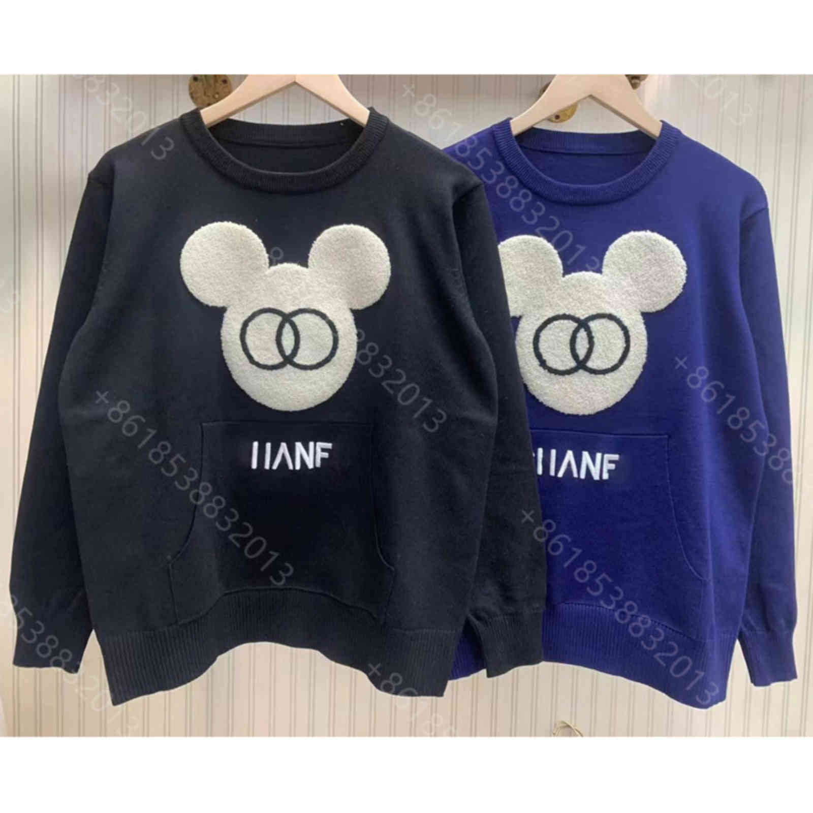 

21ss designer clothes women cchen wool knit sweater super elastic brand round neck pullover letter logo crochet mujer coat jacket winter womens casual clothing a1