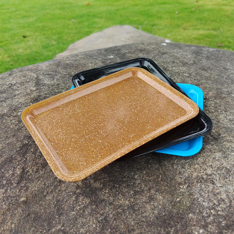 Pure Color COOK Plastic Tobacco Rolling Trays OEM Smoking Plate 18x12cm Hand Roller Roll Biodegradable Cigarette Tray Case Spice Eco-friendly Smok Accessories