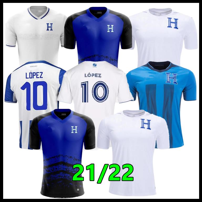 

República de Honduras Soccer Jerseys 2021 2022 López CASTIllO GARCIA maillot COSTLY BECKELES LOZANO 7 IZAGUIRRE home Camisetas de Fútbol 3rd football shirt Gold Cup, White
