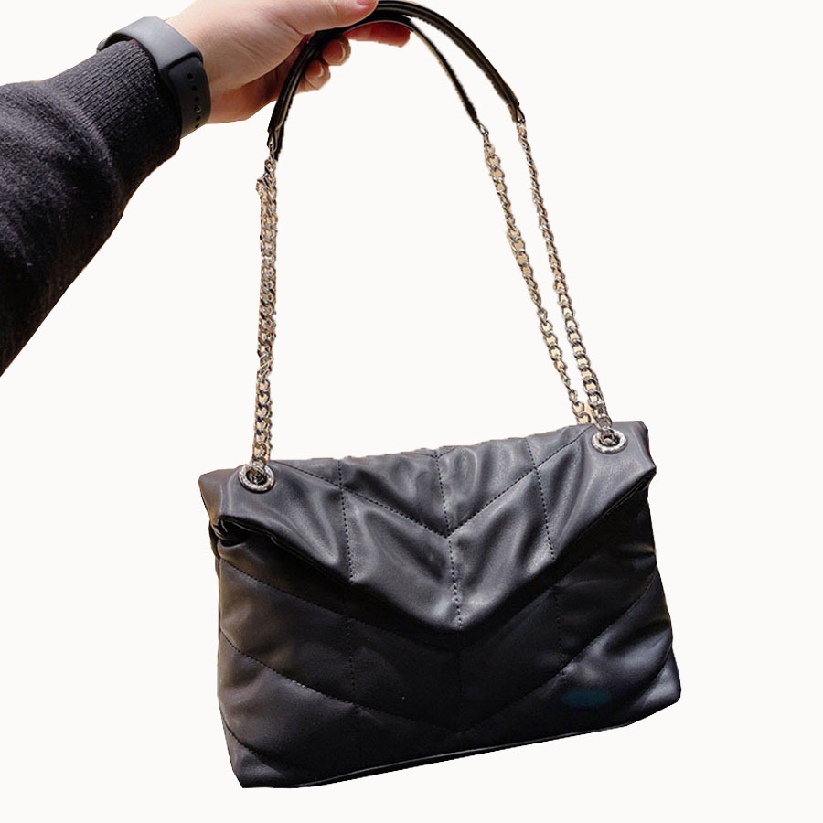 

7A+ Designer Top Quality Classic Chain crossbody Bag LOU LOUS Women Lady Handbags Shoulder Messenger Tote Purse wallet Genuine Lambskin Leather Very Soft Large Size, Paymnet difference
