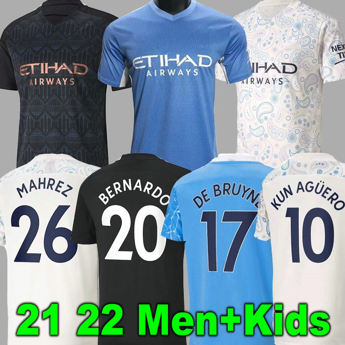 

2021 2022 Men+ kids JESUS DE BRUYNE city soccer jersey 20 21 22 MAHREZ KUN AGUERO man football shirt MENDY WALKER SILVA STERLING FERRAN, Gk adult