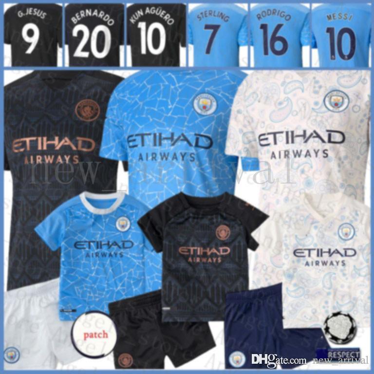 

10 KUN AGUERO Soccer Jersey 9 G.JESUS Football Shirt 26 MAHREZ maillot de foot Man City manchester uniforms 21 SILVA 30 OTAMENDI 16 RODRIGO, Black;yellow