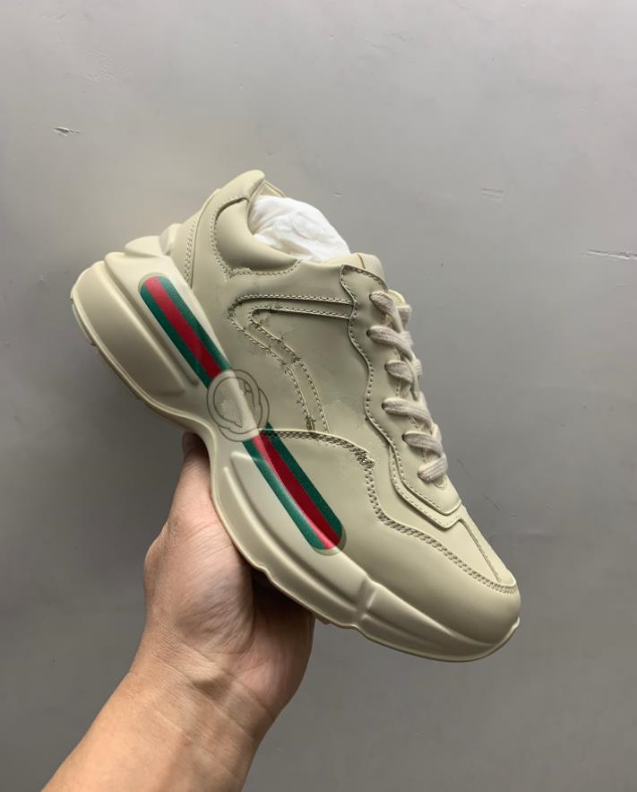 

Designer Rhyton Vintage Sneakers Men Women Multicolor Casual Shoes Brand Platform Daddy Sneaker Chaussures Ladies Luxurys Runner Trainers, Extra shipping