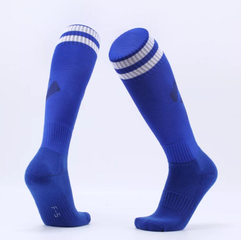

0333 men Soccer socks adult football sport stockings fit feet universal size, Black