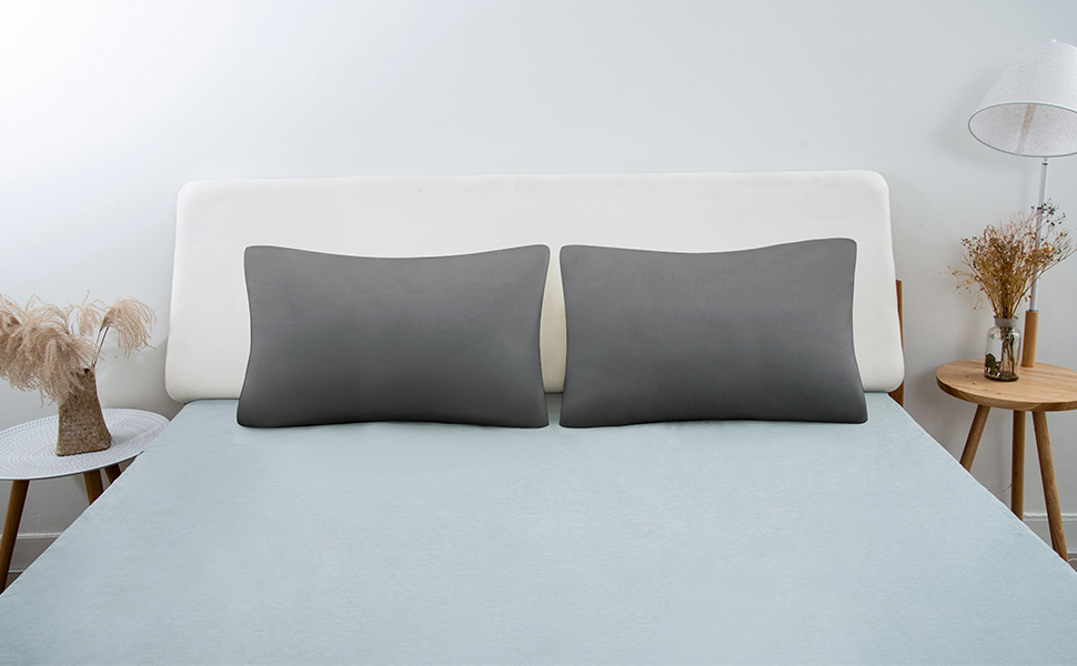 2022 Satin Pillowcase Home Multicolor Ice Silk Pillow Case-image-721948987