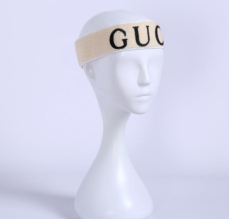 2022 Fashion Brand Sports Headband Female Letter Printing Hair Scarf Running Yoga Headwear for Women Men-image-753928311