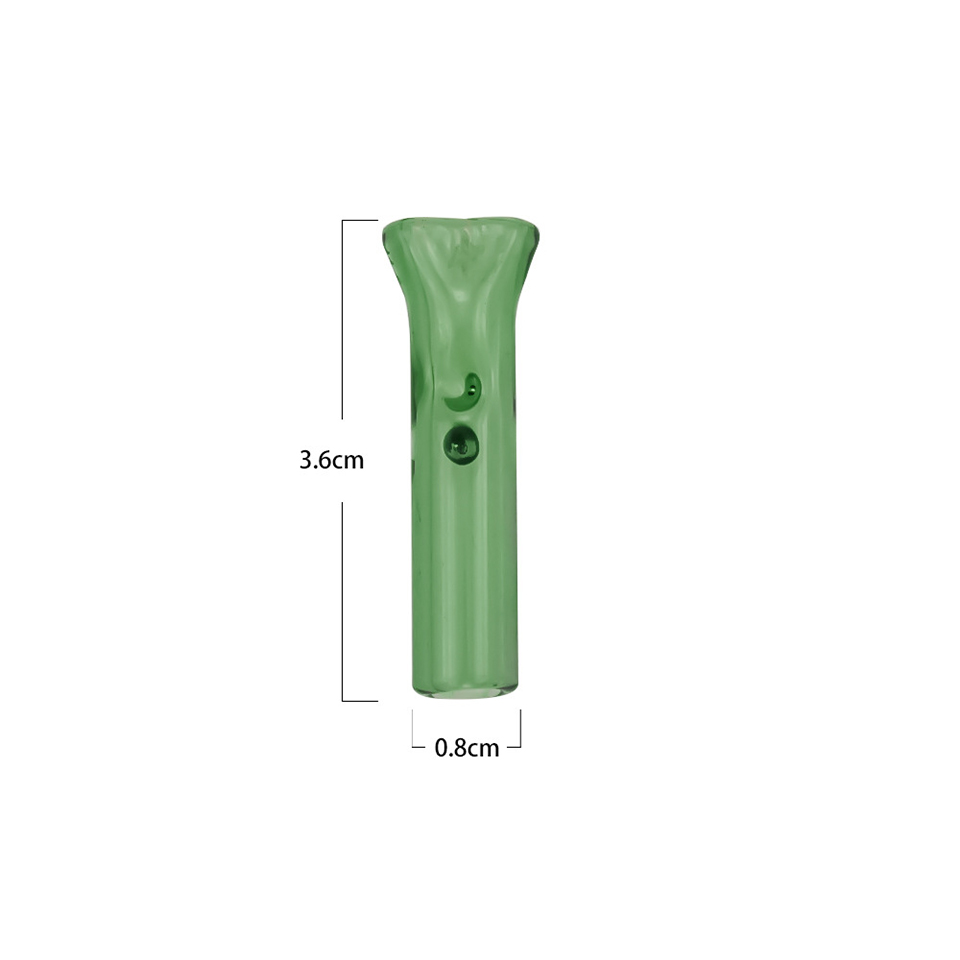 

Smoking Cigar Glass Filter Tip Mixed Colors Smoke Joint Dry Herb Tobacco Holder Prerolls Blunt Pipes Tips