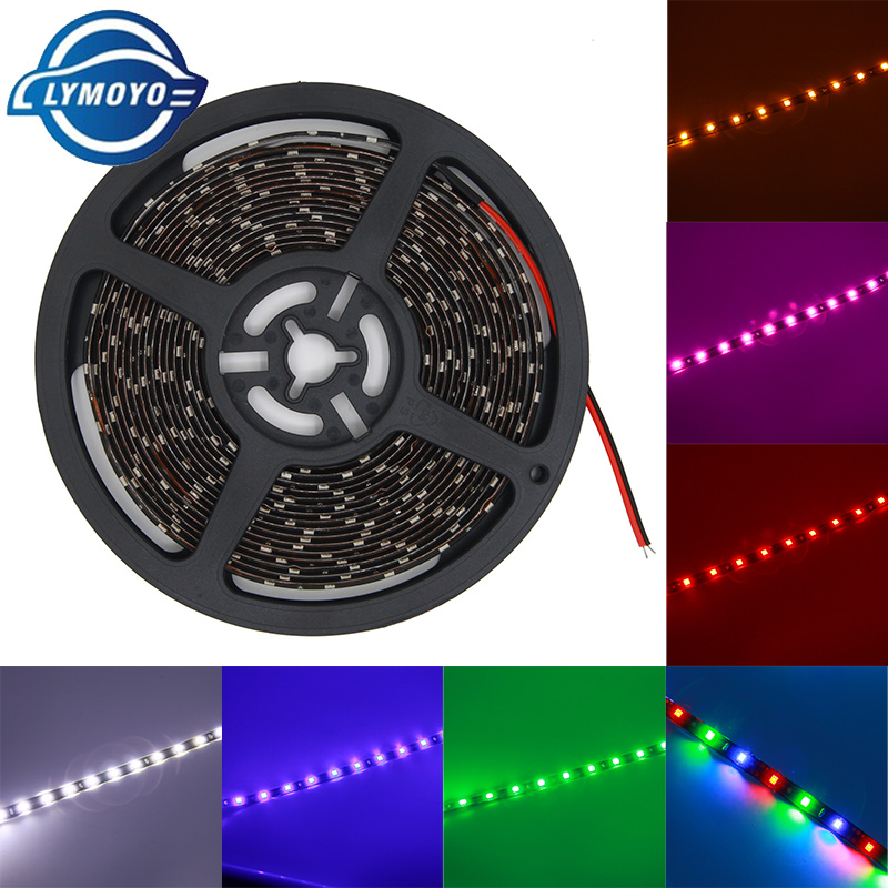 

5M/roll atuo Decoration light 500cm 3528/1210 300 Leds SMD Waterproof Car Truck LED Strip Light Daytime Running Light Flexible