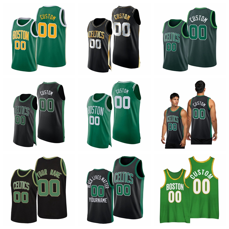

2021 Basketball Jerseys Jayson Tatum Jersey Larry Bird 7 Jaylen Brown 8 Walker 34 Paul Pierce Customized Stitched Size S-XXXL Breathable Quick Dry White Black Mesh, As photo