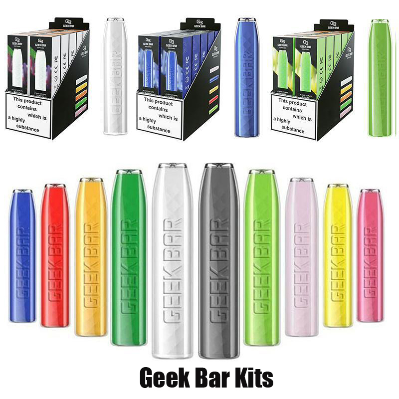 

Geek Bar Disposable E-cigarettes Pod Device Kit 575 Puffs 500mAh Battery 2.4ml Prefilled Pods Cartridges Stick Vape Pen Vs Plus XXL GEEKBAR