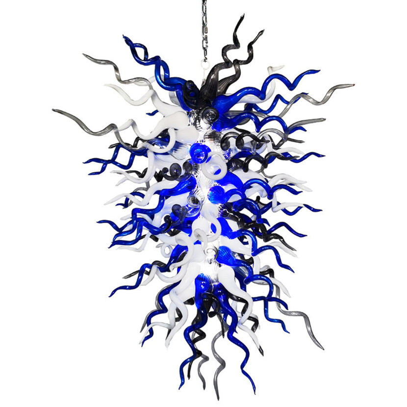 Postmodern Glass Chandelier Pendant Lamps LED Hanging Chandeliers Lamp for Art Kitchen Hotel Decor-image-686470684