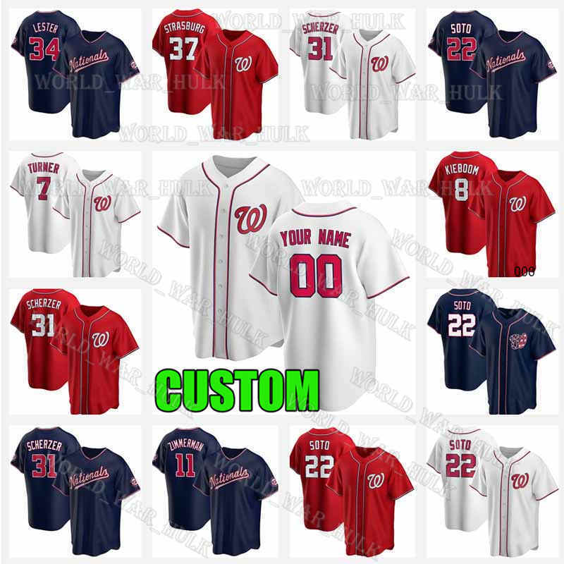 

Washington 22 Juan Soto Nationals Jersey 31 Max Scherzer 37 Stephen Strasburg 7 Trea Turner Carter Kieboom 2021 Custom Baseball Jerseys, Custom 2021 new cool base(guoming)